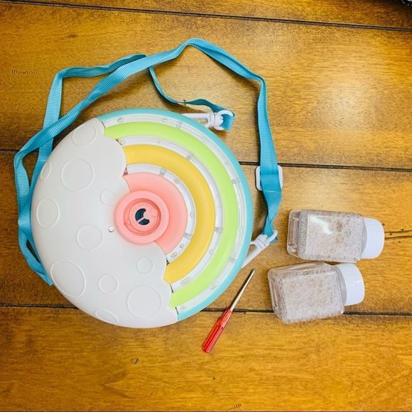 Rainbow Musical Light Up Bubble Machine with Strap! - Picture 4 of 4